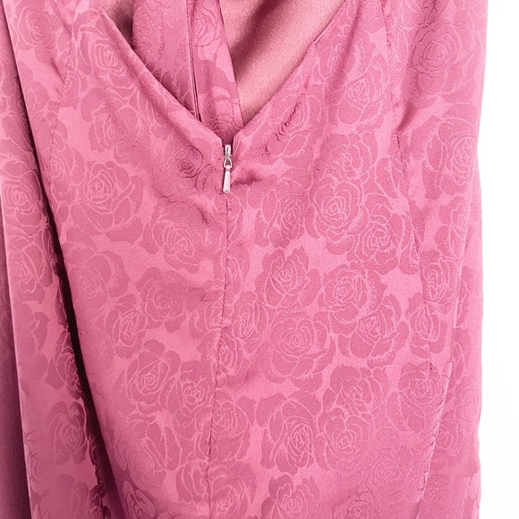 BHLDN Fame and Partners Chrisley Jacquard Halter Dress in Dark Berry - Picture 9 of 14